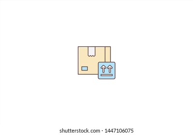 Cargo concept icon in trendy flat style isolated on white background. Cargo concept symbol. Vector illustration