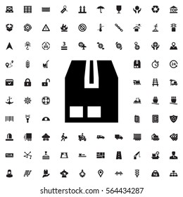 cargo container icon illustration isolated vector sign symbol