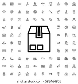 cargo container icon illustration isolated vector sign symbol. Logistic icons vector set.