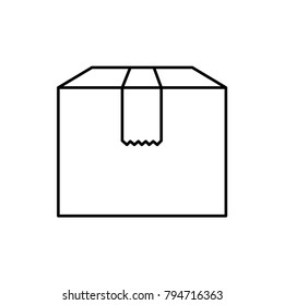 cargo container icon illustration isolated vector sign symbol