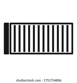 Cargo container icon. Simple illustration of cargo container vector icon for web design isolated on white background