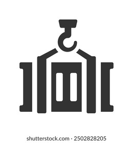 Cargo container icon, Vector Graphics