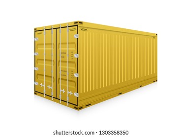 Cargo container or shipping container with strength for shipment storage and transport goods product and raw material between location or country, International trade equipment to exchange goods.