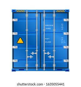 Cargo container or shipping container with strength for shipment storage and transport goods product and raw material between location or country, International trade equipment to exchange goods.