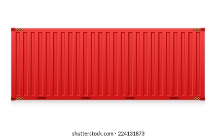 Cargo container or shipping container with strength for shipment storage and transport goods product and raw material between location or country, International trade equipment to exchange goods.