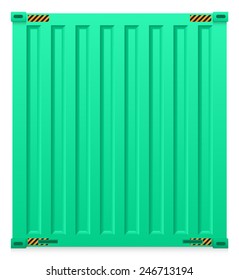 Cargo container or shipping container with strength for shipment storage and transport goods product and raw material between location or country, International trade equipment to exchange goods.