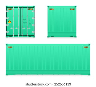 Cargo container or shipping container with strength for shipment storage and transport goods product and raw material between location or country, International trade equipment to exchange goods.