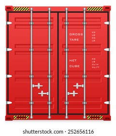 Cargo container or shipping container with strength for shipment storage and transport goods product and raw material between location or country, International trade equipment to exchange goods.