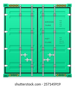 Cargo container or shipping container with strength for shipment storage and transport goods product and raw material between location or country, International trade equipment to exchange goods.