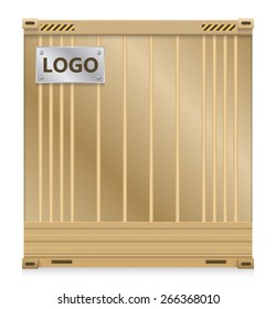 Cargo container or shipping container with strength for shipment storage and transport goods product and raw material between location or country, International trade equipment to exchange goods.