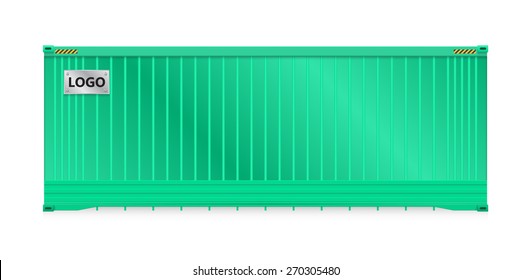 Cargo container or shipping container with strength for shipment storage and transport goods product and raw material between location or country, International trade equipment to exchange goods.