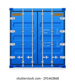 Cargo container or shipping container with strength for shipment storage and transport goods product and raw material between location or country, International trade equipment to exchange goods.