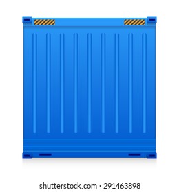 Cargo container or shipping container with strength for shipment storage and transport goods product and raw material between location or country, International trade equipment to exchange goods.