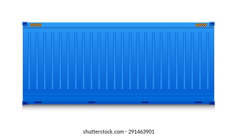 Cargo container or shipping container with strength for shipment storage and transport goods product and raw material between location or country, International trade equipment to exchange goods.