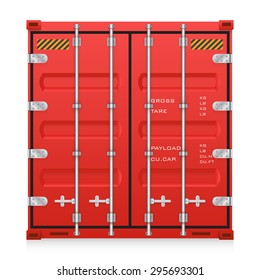 Cargo container or shipping container with strength for shipment storage and transport goods product and raw material between location or country, International trade equipment to exchange goods.