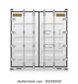 Cargo container or shipping container with strength for shipment storage and transport goods product and raw material between location or country, International trade equipment to exchange goods.