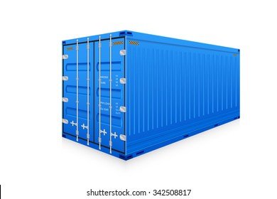 Cargo container or shipping container with strength for shipment storage and transport goods product and raw material between location or country, International trade equipment to exchange goods.