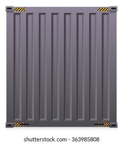 Cargo container or shipping container with strength for shipment storage and transport goods product and raw material between location or country, International trade equipment to exchange goods.
