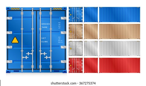 Cargo container or shipping container with strength for shipment storage and transport goods product and raw material between location or country, International trade equipment to exchange goods.