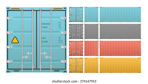 Cargo container or shipping container with strength for shipment storage and transport goods product and raw material between location or country, International trade equipment to exchange goods.