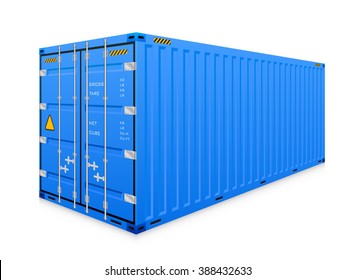 Cargo container or shipping container with strength for shipment storage and transport goods product and raw material between location or country, International trade equipment to exchange goods.