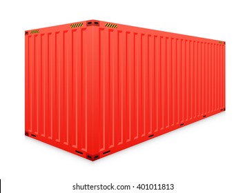 Cargo container or shipping container with strength for shipment storage and transport goods product and raw material between location or country, International trade equipment to exchange goods.