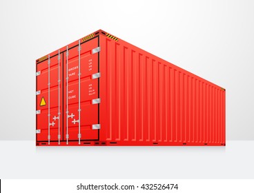 Cargo container or shipping container with strength for shipment storage and transport goods product and raw material between location or country, International trade equipment to exchange goods.