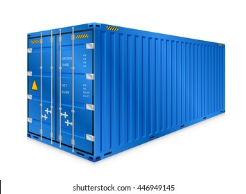 Cargo container or shipping container with strength for shipment storage and transport goods product and raw material between location or country, International trade equipment to exchange goods.