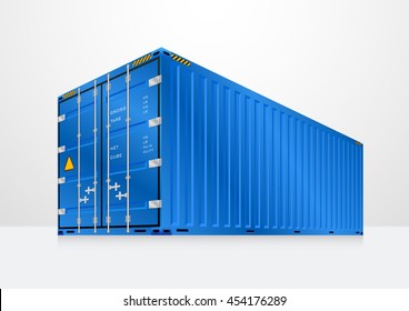 Cargo container or shipping container with strength for shipment storage and transport goods product and raw material between location or country, International trade equipment to exchange goods.