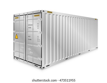 Cargo container or shipping container with strength for shipment storage and transport goods product and raw material between location or country, International trade equipment to exchange goods.