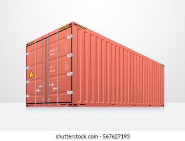 Cargo container or shipping container with strength for shipment storage and transport goods product and raw material between location or country, International trade equipment to exchange goods.