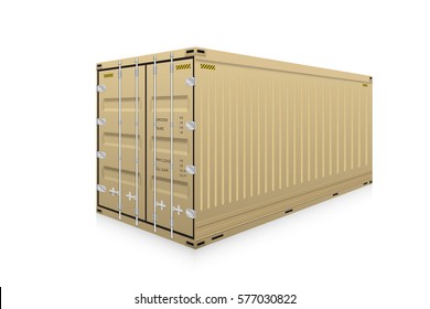 Cargo container or shipping container with strength for shipment storage and transport goods product and raw material between location or country, International trade equipment to exchange goods.