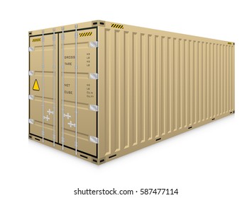 Cargo container or shipping container with strength for shipment storage and transport goods product and raw material between location or country, International trade equipment to exchange goods.