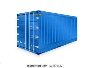 Cargo container or shipping container with strength for shipment storage and transport goods product and raw material between location or country, International trade equipment to exchange goods.