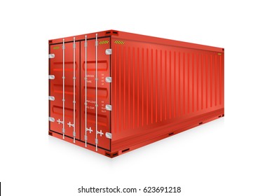 Cargo container or shipping container with strength for shipment storage and transport goods product and raw material between location or country, International trade equipment to exchange goods.