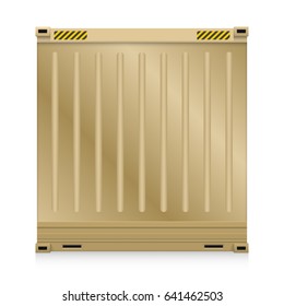 Cargo container or shipping container with strength for shipment storage and transport goods product and raw material between location or country, International trade equipment to exchange goods.