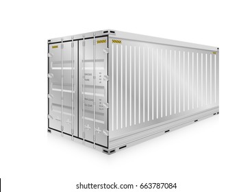 Cargo container or shipping container with strength for shipment storage and transport goods product and raw material between location or country, International trade equipment to exchange goods.