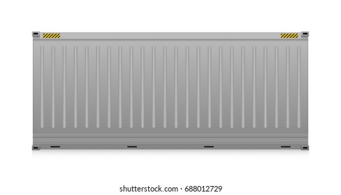 Cargo container or shipping container with strength for shipment storage and transport goods product and raw material between location or country, International trade equipment to exchange goods.