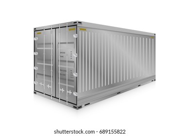 Cargo container or shipping container with strength for shipment storage and transport goods product and raw material between location or country, International trade equipment to exchange goods.