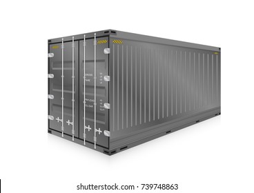 Cargo container or shipping container with strength for shipment storage and transport goods product and raw material between location or country, International trade equipment to exchange goods.