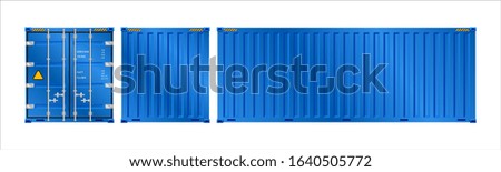 Cargo container or shipping container with strength for shipment storage and transport goods product and raw material between location or country, International trade equipment to exchange goods.