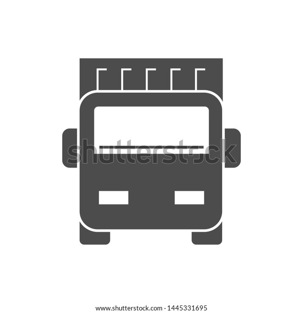 Cargo Container Truck Vector Icon Design Stock Vector Royalty Free