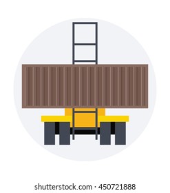 Cargo Container Vector Icon