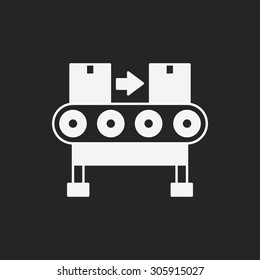 Cargo conveyor icon