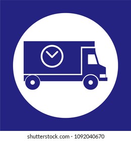 Cargo courier deliver icon vector