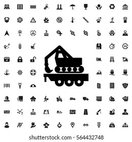cargo crane icon illustration isolated vector sign symbol