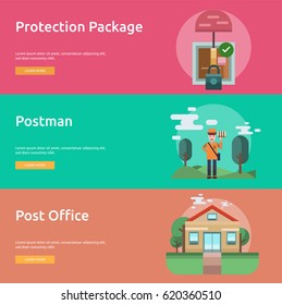 Cargo and Delivery Conceptual Banner Design