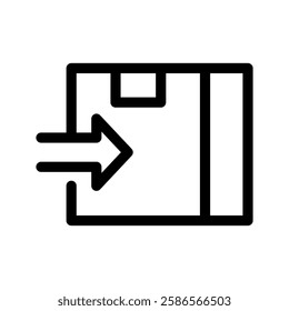 Cargo Delivery Icon Vector Symbol Design Illustration