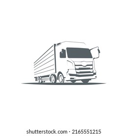 Diseño del logotipo de los servicios de entrega de carga. elemento de diseño de icono del vector de carga transbordo, logotipo de transporte marítimo o carga de etiqueta