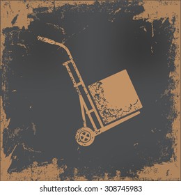 Cargo design on old paper background,vector